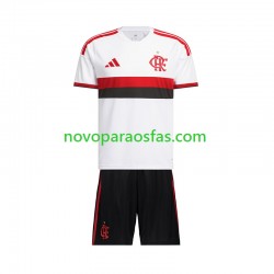 Camisolas CR Flamengo Criança Visitante 2026-2027 Manga Curta