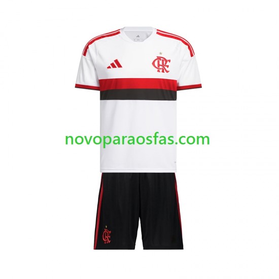 Camisolas CR Flamengo Criança Visitante 2026-2027 Manga Curta