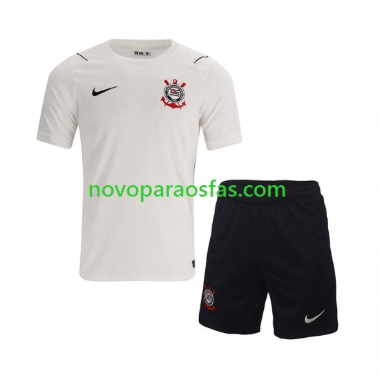 Camisolas Corinthians Criança Casa 2026-2027 Manga Curta
