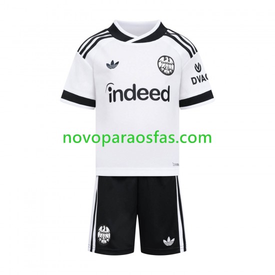 Camisolas Eintracht Frankfurt Criança Visitante 2026-2027 Manga Curta