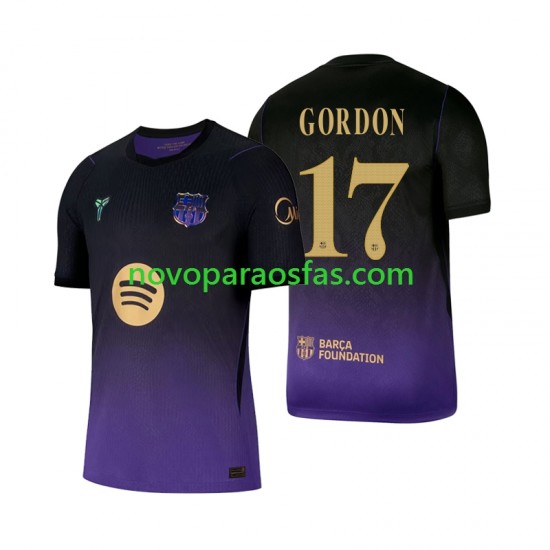 Camisolas FC Barcelona Anthony Gordon 17 Homem Visitante 2026-2027 Manga Curta