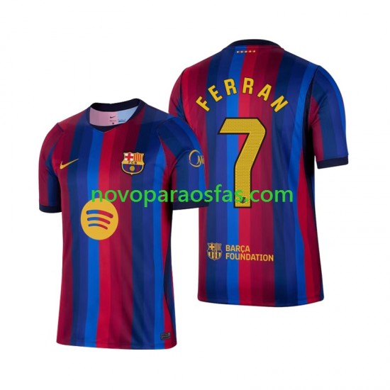 Camisolas FC Barcelona Ferran Torres 7 Homem Casa 2026-2027 Manga Curta