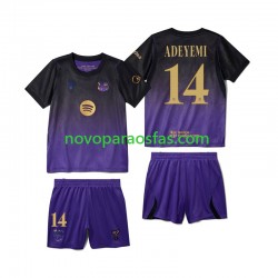 Camisolas FC Barcelona Karim Adeyemi 14 Criança Visitante 2026-2027 Manga Curta