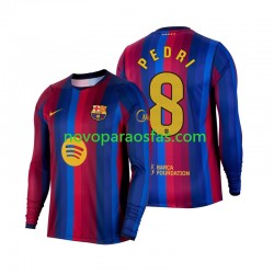 Camisolas FC Barcelona Pedri 8 Homem Casa 2026-2027 Manga Comprida