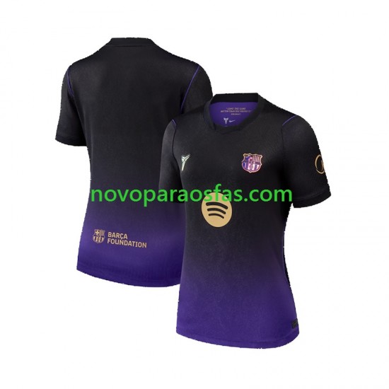 Camisolas FC Barcelona Mulher Visitante 2026-2027 Manga Curta
