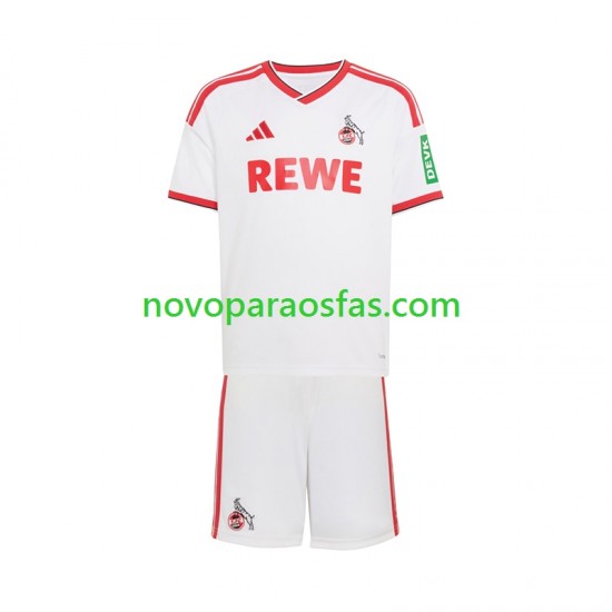 Camisolas FC Köln Criança Casa 2026-2027 Manga Curta