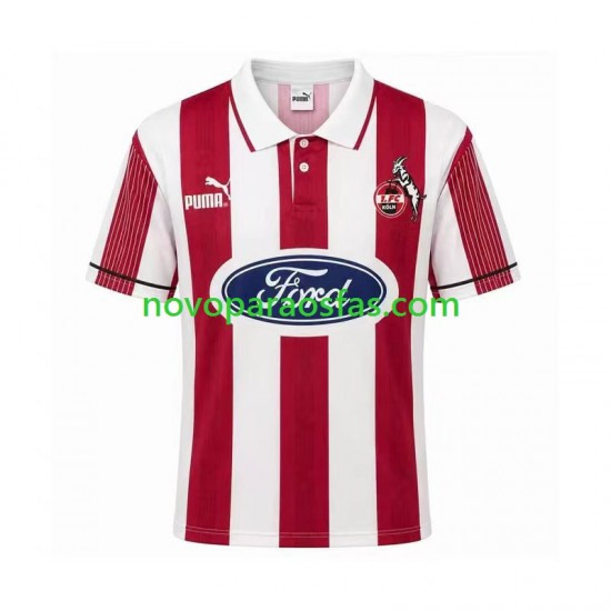 Camisolas FC Köln 1995 1996 Retro Homem Casa Manga Curta