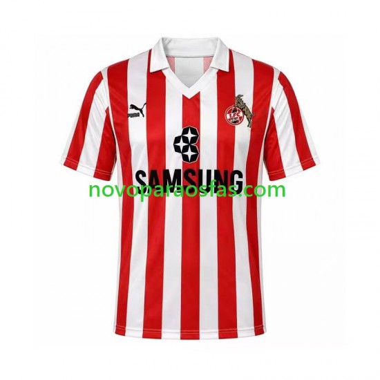 Camisolas FC Köln 1988 1989 Retro Homem Alternativo Manga Curta