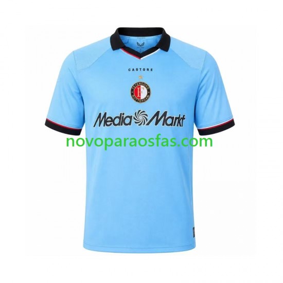Camisolas Feyenoord Rotterdam Homem Visitante 2026-2027 Manga Curta