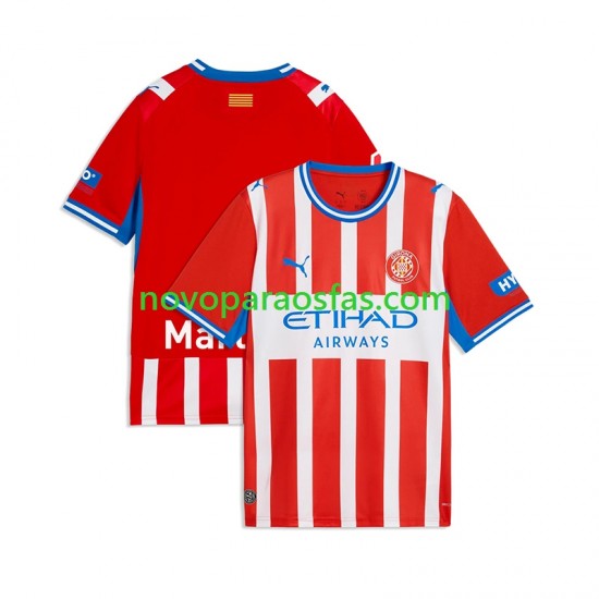 Camisolas Girona Homem Casa 2026-2027 Manga Curta