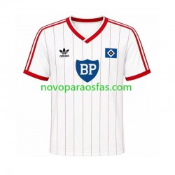 Camisolas Hamburger SV 1984 Retro Homem Casa Manga Curta