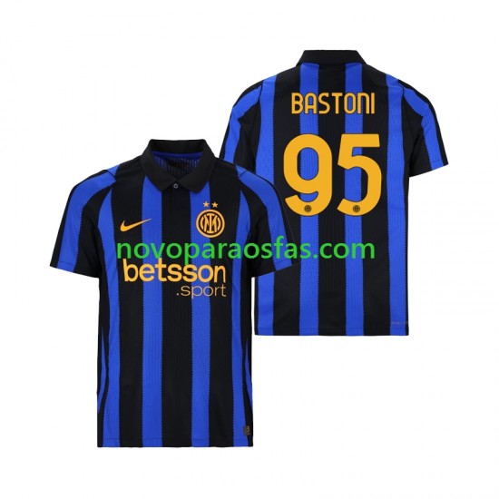 Camisolas Inter de Milão Alessandro Bastoni 95 Homem Casa 2026-2027 Manga Curta