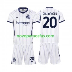 Camisolas Inter de Milão Hakan Calhanoglu 20 Criança Visitante 2026-2027 Manga Curta