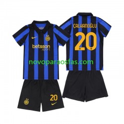 Camisolas Inter de Milão Hakan Calhanoglu 20 Criança Casa 2026-2027 Manga Curta