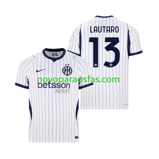 Camisolas Inter de Milão Lautaro Martinez 13 Homem Visitante 2026-2027 Manga Curta