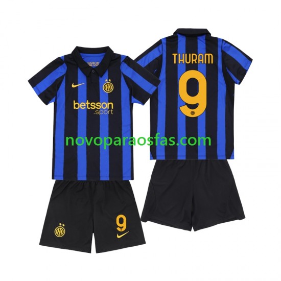 Camisolas Inter de Milão Marcus Thuram 9 Criança Casa 2026-2027 Manga Curta