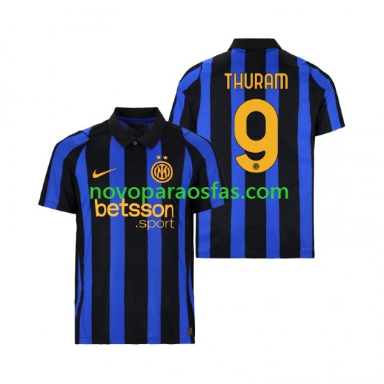 Camisolas Inter de Milão Marcus Thuram 9 Homem Casa 2026-2027 Manga Curta
