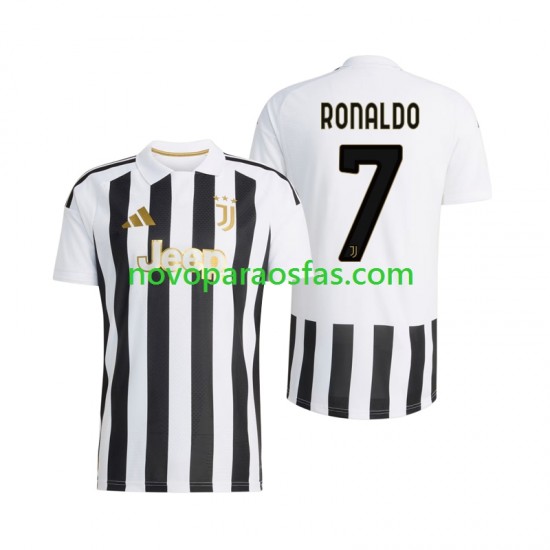 Camisolas Juventus Cristiano Ronaldo 7 Homem Casa 2026-2027 Manga Curta
