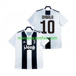 Camisolas Juventus DYBALA 21 2018 2019 Retro Homem Casa Manga Curta