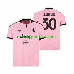 Camisolas Juventus Jonathan David 30 Homem Visitante 2026-2027 Manga Curta
