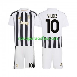 Camisolas Juventus Kenan Yildiz 10 Criança Casa 2026-2027 Manga Curta
