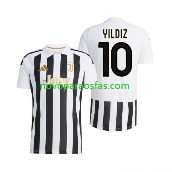 Camisolas Juventus Kenan Yildiz 10 Homem Casa 2026-2027 Manga Curta
