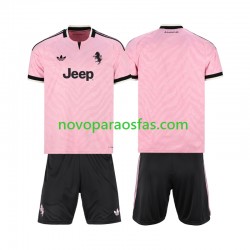 Camisolas Juventus Criança Visitante 2026-2027 Manga Curta