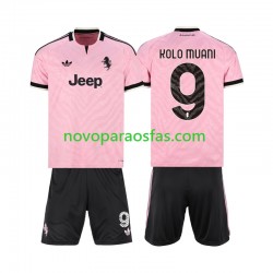 Camisolas Juventus Randal Kolo Muani 9 Criança Visitante 2026-2027 Manga Curta