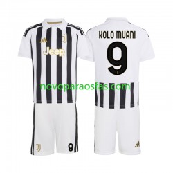 Camisolas Juventus Randal Kolo Muani 9 Criança Casa 2026-2027 Manga Curta