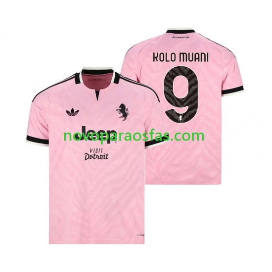 Camisolas Juventus Randal Kolo Muani 9 Homem Visitante 2026-2027 Manga Curta
