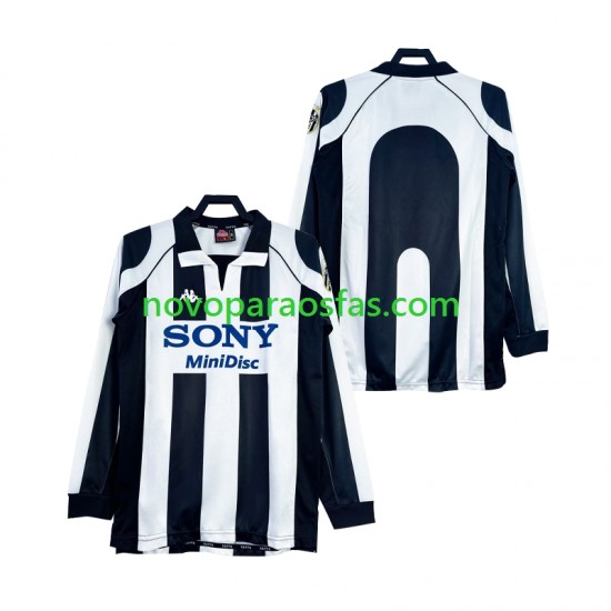 Camisolas Juventus 1997 Retro Homem Casa 1998 Manga Comprida