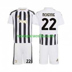 Camisolas Juventus Weston McKennie 22 Criança Casa 2026-2027 Manga Curta