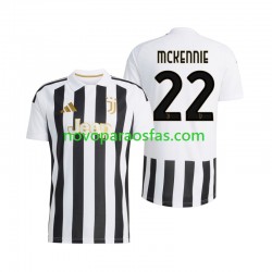 Camisolas Juventus Weston McKennie 22 Homem Casa 2026-2027 Manga Curta