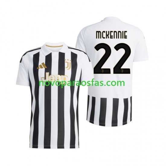 Camisolas Juventus Weston McKennie 22 Homem Casa 2026-2027 Manga Curta