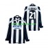 Camisolas Juventus ZIDANE 21 1997 Retro Homem Casa 1998 Manga Comprida