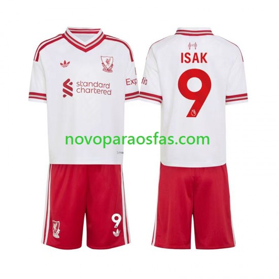 Camisolas Liverpool Alexander Isak 9 Criança Visitante 2026-2027 Manga Curta