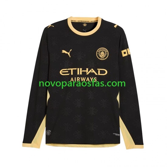 Camisolas Manchester City Homem Visitante 2026-2027 Manga Comprida