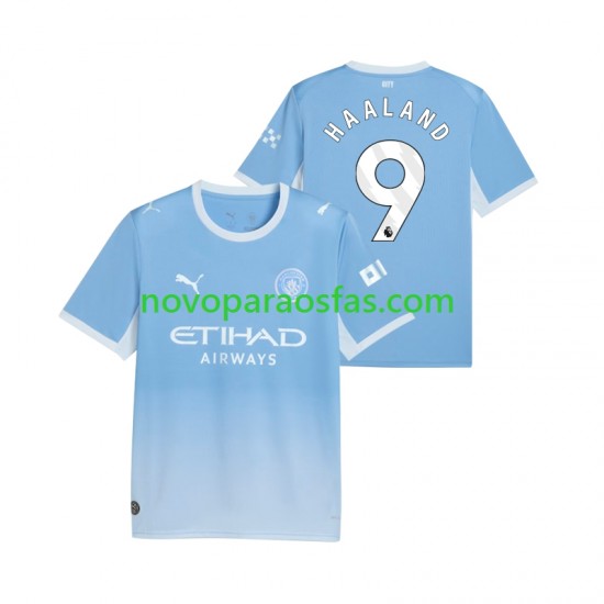 Camisolas Manchester City Erling Haaland 9 Homem Casa 2026-2027 Manga Curta