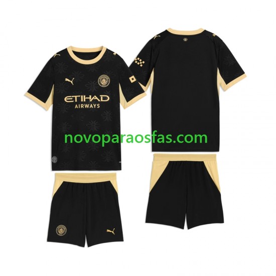Camisolas Manchester City Criança Visitante 2026-2027 Manga Curta