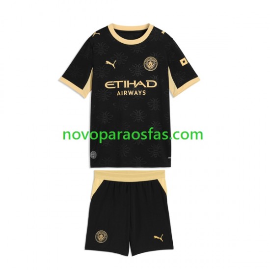 Camisolas Manchester City Criança Visitante 2026-2027 Manga Curta