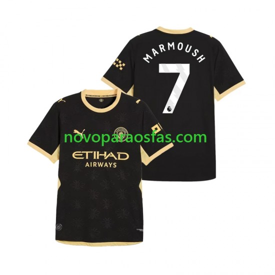 Camisolas Manchester City Omar Marmoush 7 Homem Visitante 2026-2027 Manga Curta