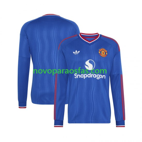 Camisolas Manchester United Homem Visitante 2026-2027 Manga Comprida