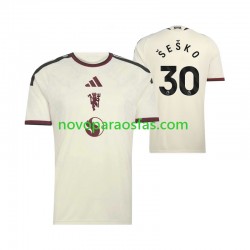 Camisolas Manchester United Benjamin Sesko 30 Homem Alternativo 2026-2027 Manga Curta