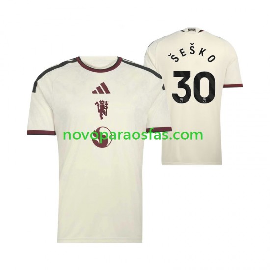 Camisolas Manchester United Benjamin Sesko 30 Homem Alternativo 2026-2027 Manga Curta