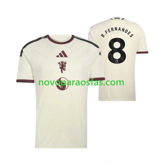 Camisolas Manchester United Bruno Fernandes 8 Homem Alternativo 2026-2027 Manga Curta