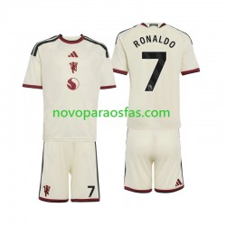 Camisolas Manchester United Cristiano Ronaldo 7 Criança Alternativo 2026-2027 Manga Curta