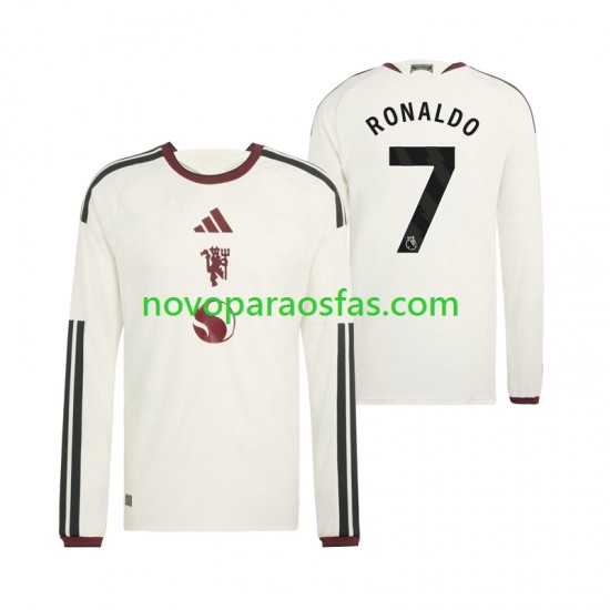 Camisolas Manchester United Cristiano Ronaldo 7 Homem Alternativo 2026-2027 Manga Comprida