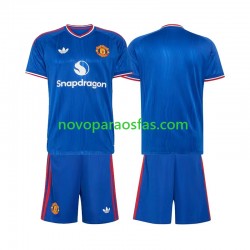 Camisolas Manchester United Criança Visitante 2026-2027 Manga Curta