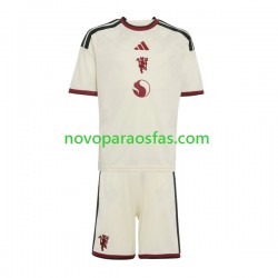 Camisolas Manchester United Criança Alternativo 2026-2027 Manga Curta