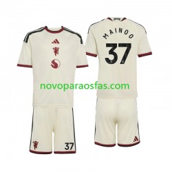 Camisolas Manchester United Kobbie Mainoo 37 Criança Alternativo 2026-2027 Manga Curta